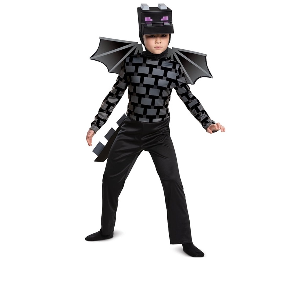 Halloween Child Costumes Disguise Ender Dragon Minecraft Size Large 10-12